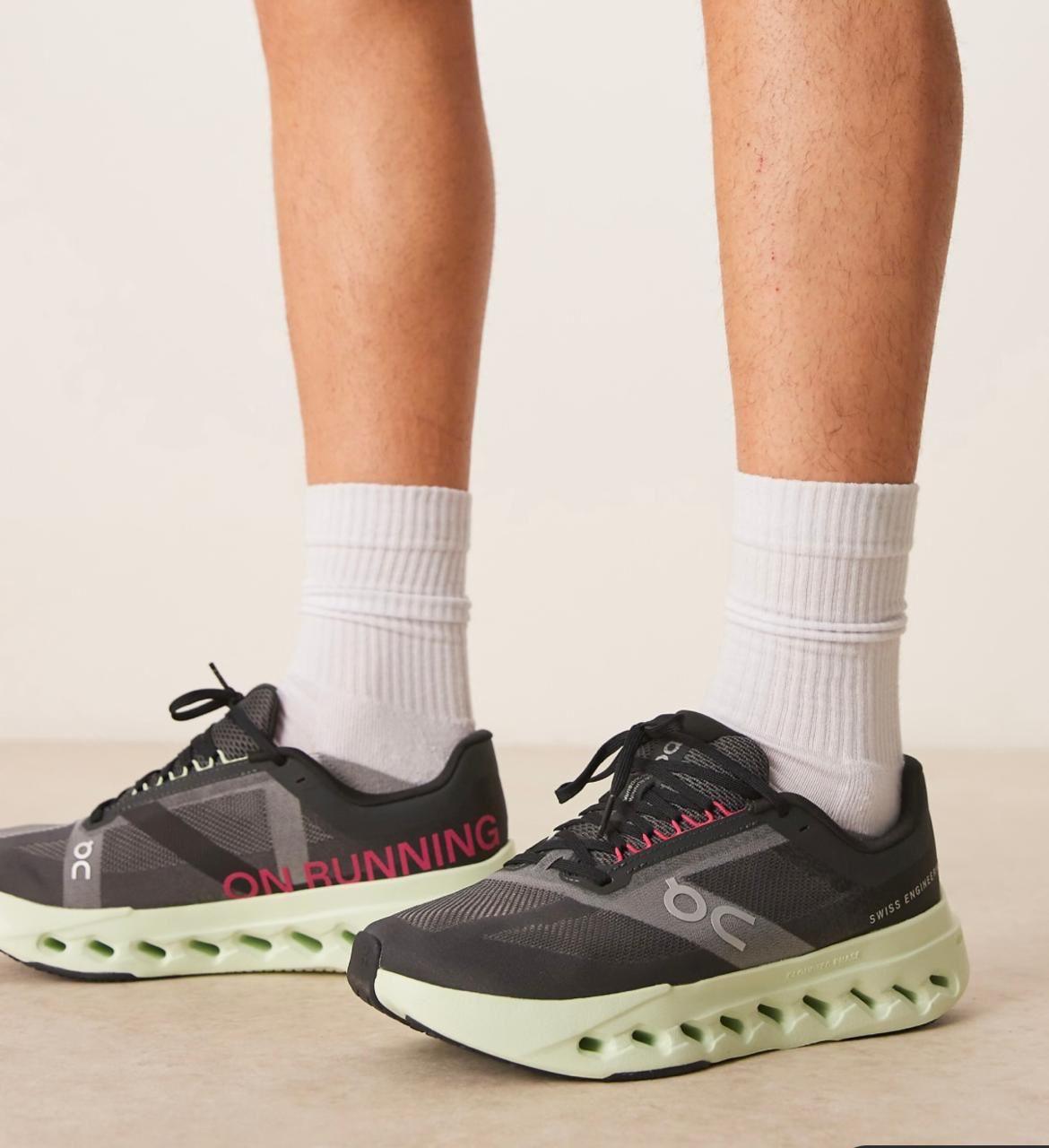 On Cloudsurfer Next "Black/ Mint Green"